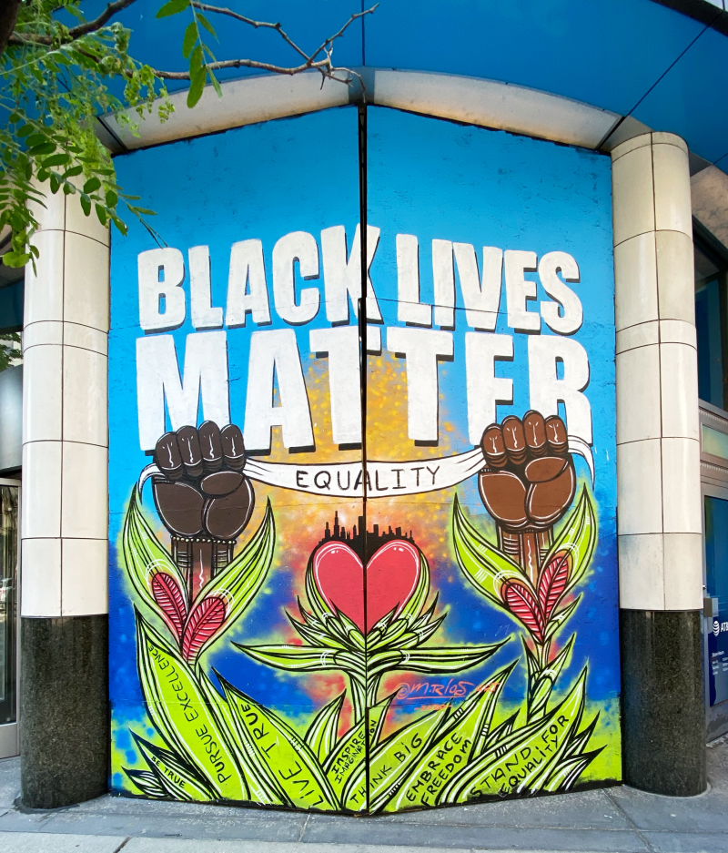 Marco Rios' BLM mural